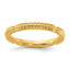 Twisted Stackable Ring in Gold-Plated Sterling Silver, 2.5mm, Size 5–10 - Sophia Jewelers