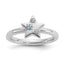 Sterling Silver Stackable Expressions Rh-plated Blue/White Topaz Star Ring