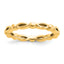 Sterling Silver Stackable Expressions Gold-plated Ring