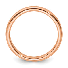 Sterling Silver Stackable Expressions Pink-plated Polished Ring