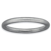 Sterling Silver Stackable Expressions Rhodium Satin Ring