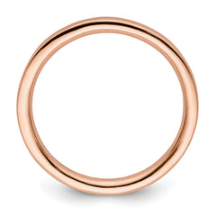 Sterling Silver Stackable Expressions Pink-plated Polished Ring