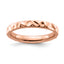 Hammered Pink-Plated Stackable Ring in Gold-Plated Sterling Silver, Size 5–10 - Sophia Jewelers