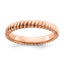 Rose-Plated Stackable Ring in Gold-Plated Sterling Silver, Size 5–10 - Sophia Jewelers