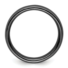 Sterling Silver Stackable Expressions Black-plated Polished Ring
