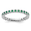 Sterling Silver Stackable Expressions Created Emerald Ring