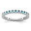 Sterling Silver Stackable Expressions Blue Topaz Ring