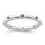 Sterling Silver Stackable Expressions Pink Tourmaline Ring