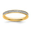 Diamonds Eternity Ring in Gold-Plated Sterling Silver (0.23 ct. tw.), Size 5–10 - Sophia Jewelers