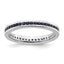 Sterling Silver Stackable Expressions Polished Created Sapphire Ring