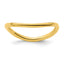 Sterling Silver Stackable Expressions Polished Gold-plate Wave Ring