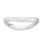 Sterling Silver Stackable Expressions Polished Rhodium-plate Wave Ring