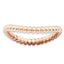 Sterling Silver Stackable Expressions Polished Pink-plate Wave Ring