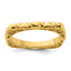 Patterned Square Stackable Ring in Gold-Plated Sterling Silver, Size 5–8 - Sophia Jewelers