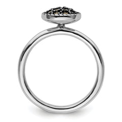 Sterling Silver Stackable Expressions Marcasite Ring