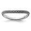 Sterling Silver Stackable Expressions Polished Antiqued Wave Ring