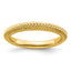 Sterling Silver Stackable Expressions Gold-plated Domed Ring