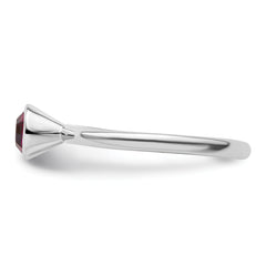 Sterling Silver Stackable Expressions High 5mm February Crystal Ring