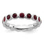 Sterling Silver Stackable Expressions February Crystal Ring