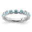 Sterling Silver Stackable Expressions March Crystal Ring