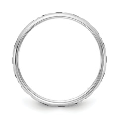 Sterling Silver Rh-plt Stackable Expressions Personalized with Heart Ring