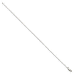 Sterling Silver .8mm Snake Chain Anklet