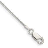 Sterling Silver .8mm Snake Chain Anklet