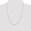 Sterling Silver Rhodium-Plated .8mm Round Snake Chain