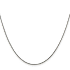 Sterling Silver Rhodium-plated 1.2mm Snake Chain