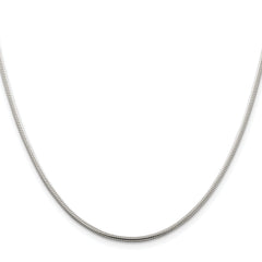 Sterling Silver Rhodium-plated 1.75mm Snake Chain