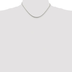 Sterling Silver Rhodium-plated 2mm Snake Chain