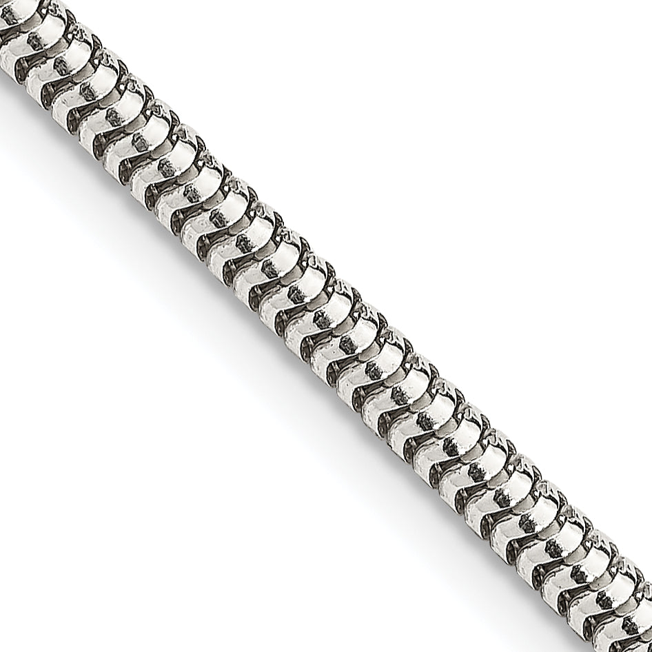 Sterling Silver 3mm Round Snake Chain