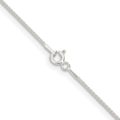 Sterling Silver 1mm Round Spiga Chain