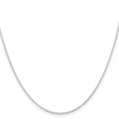 Sterling Silver Rhodium-plated 1mm Round Spiga Chain