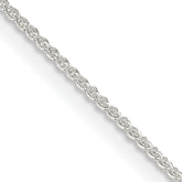 Sterling Silver 1mm Round Spiga Chain