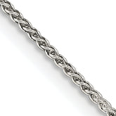 Sterling Silver 1.25mm Round Spiga Chain