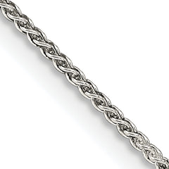 Sterling Silver 1.25mm Round Spiga Chain