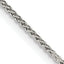 Sterling Silver 1.25mm Round Spiga Chain With 2 Inch Extension