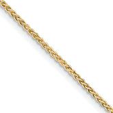 Gold-plated Sterling Silver 1.50mm Spiga Chain