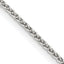 Sterling Silver Wheat Chain Necklace 1.5mm