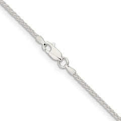 Sterling Silver 1.6mm Round Spiga Chain