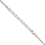 Sterling Silver 1.6mm Round Spiga Chain with 2 Inch Extension - Sophia Jewelers