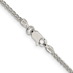 Sterling Silver 1.75mm Round Spiga Chain