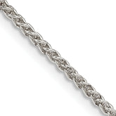 Sterling Silver 1.75mm Round Spiga Chain