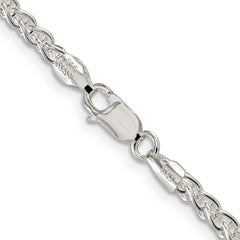 Sterling Silver 3mm Round Spiga Chain