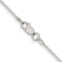 Sterling Silver 1mm Square Snake Chain