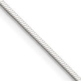Sterling Silver 1mm Square Snake Chain