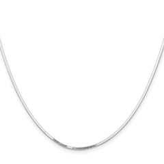 Sterling Silver Polished 1.15mm Square Snake Chain