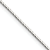 Sterling Silver Polished 1.15mm Square Snake Chain