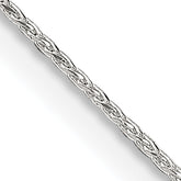 Sterling Silver .85mm Diamond-cut Round Spiga Chain